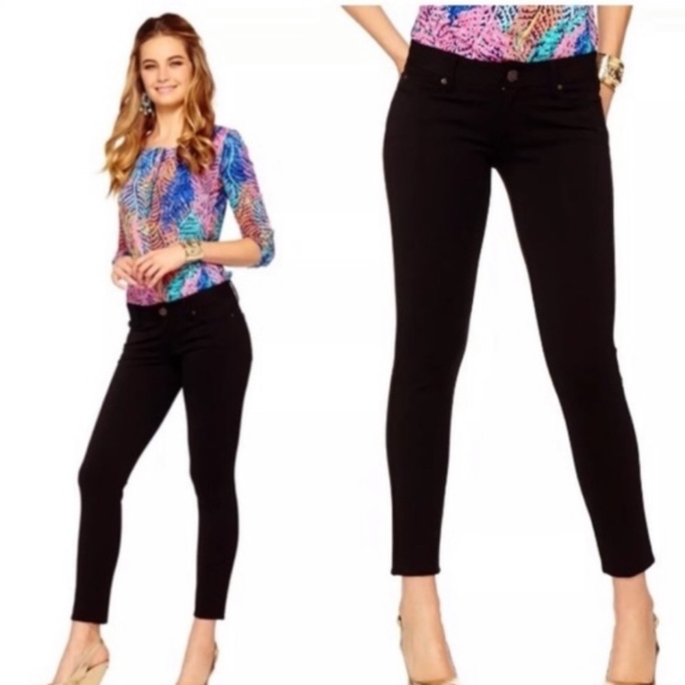 Lilly Pulitzer | Worth Black Skinny Jeans Sz 4